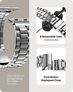 Foto 4 | Foto 4 | Correa De Reloj Fullmosa Compatible Con Apple, Acero Inoxidable, 49 Mm - Venta Internacional.