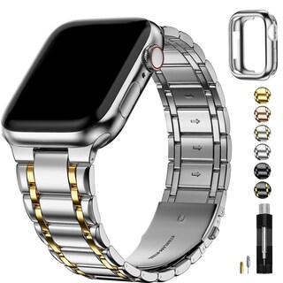 Foto 1 | Foto 1 | Correa de Reloj Fullmosa Compatible con Apple de 45 /44 /42 mm con Funda - Venta Internacional