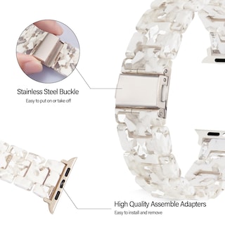 Foto 2 | Foto 2 | Correa de Resina Fina Y Ligera para Apple Watch Band Hopo Series 1-8 - Venta Internacional