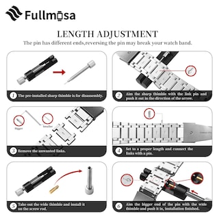 Foto 7 | Foto 7 | Correa de Reloj Fullmosa de Acero Inoxidable Apple Watch 41/40/38 mm - Venta Internacional