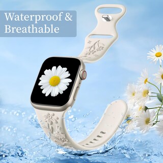 Foto 6 | Foto 6 | Correas Witzon Floral Silicone para Apple Watch 42 Mm A 49 Mm - Venta Internacional