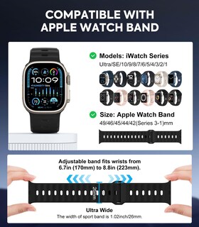 Foto 2 | Foto 2 | Correa de Reloj Moko Ocean Compatible Con Apple Watch Ultra 2 - Venta Internacional