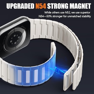 Foto 2 | Foto 2 | Correa De Reloj Snblk Magnética Compatible Con Apple Watch Series 9 42/41/40/38 Mm - Venta Internacional.