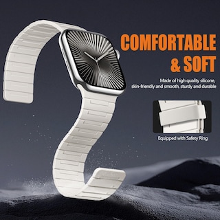 Foto 3 | Foto 3 | Correa De Reloj Snblk Magnética Compatible Con Apple Watch Series 9 42/41/40/38 Mm - Venta Internacional.