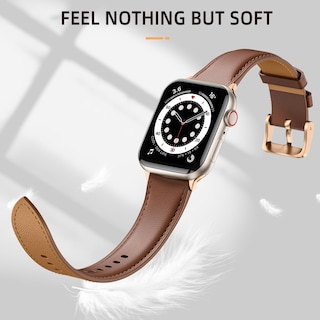 Foto 4 | Foto 4 | Correa De Reloj Geak De Piel Compatible Con Apple, 40 Mm, 41 Mm, 38 Mm, 42 Mm - Venta Internacional.