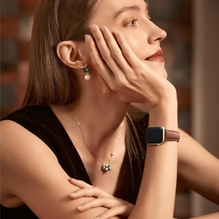 Foto 7 | Foto 7 | Correa De Reloj Geak De Piel Compatible Con Apple, 40 Mm, 41 Mm, 38 Mm, 42 Mm - Venta Internacional.
