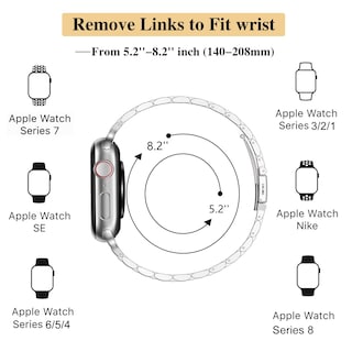 Foto 5 | Foto 5 | Correa Miohhr para Apple Watch de 42 mm-Venta Internacional