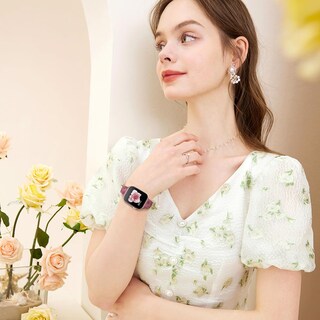 Foto 6 | Foto 6 | Correa De Reloj Amsky Slim De Silicona Grabada Con Estampado Floral, Paquete De 6 Unidades, 40-49 Mm - Venta Internacional.