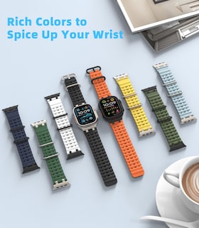 Foto 6 | Foto 6 | Correa de Reloj MoKo Anaranjado para Apple Watch Ultra 2 - Venta Internacional