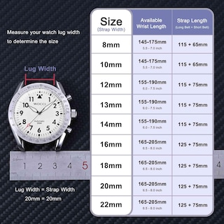 Foto 4 | Foto 4 | Correa De Reloj Wocci, Elegante, Piel Auténtica, 14 Mm De Ancho De Asa - Venta Internacional.