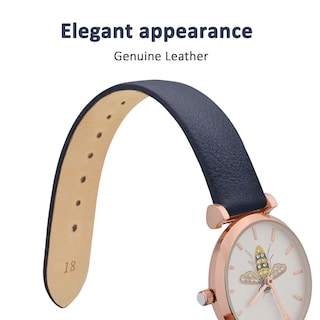 Foto 3 | Foto 3 | Correa De Reloj Wocci, Elegante, Piel Auténtica, 22 Mm De Ancho De Asa - Venta Internacional.