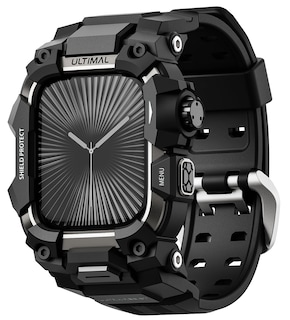 Foto 1 | Foto 1 | Funda De Reloj Con Correa Ultimal Rugged Para Apple Watch De 46 Mm, Color Negro - Venta Internacional.