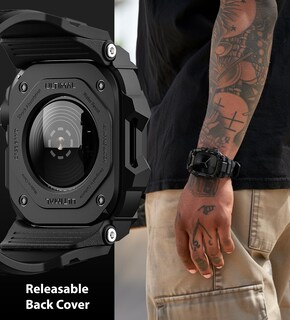 Foto 4 | Foto 4 | Funda De Reloj Con Correa Ultimal Rugged Para Apple Watch De 46 Mm, Color Negro - Venta Internacional.
