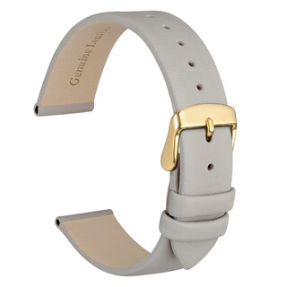 Foto 1 | Foto 1 | Correa De Reloj Wocci, Elegante, Piel Auténtica, 14 Mm De Ancho De Asa, Gris - Venta Internacional.