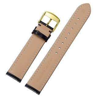 Foto 3 | Foto 3 | Correa De Reloj Istrap, Piel De Becerro Con Grano De Cocodrilo, 20 Mm, Negro Y Marrón - Venta Internacional.