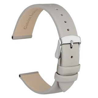 Foto 1 | Foto 1 | Correa De Reloj Wocci, Elegante, Piel Auténtica, 10 Mm De Ancho De Asa, Gris - Venta Internacional.