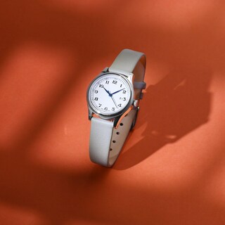 Foto 2 | Foto 2 | Correa De Reloj Wocci, Elegante, Piel Auténtica, 10 Mm De Ancho De Asa, Gris - Venta Internacional.