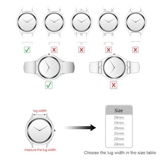 Foto 6 | Foto 6 | Correa De Reloj Istrap, Piel De Becerro Con Grano De Cocodrilo, 22 Mm, Negro Y Marrón - Venta Internacional.
