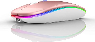 Foto 1 | Foto 1 | Venta International - Led Wireless Bluetooth Mouse Para Ipad Pro Air Laptop Macbook Pro Macbook Air Mac Imac Chromebook C