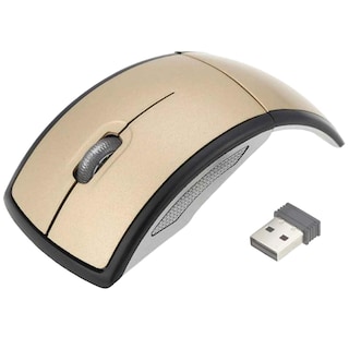 Foto 1 | Foto 1 | Mouse Plegable Usb 3 Botones Hotshot Mxcgl-001 1 Pieza Dorado