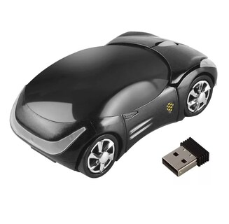 Foto 2 | Foto 2 | Ratón Inalámbrico Lab.G 2,4 g con Forma de Coche Deportivo Ferrari Negro