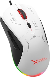 Foto 1 | Foto 1 | Mouse Gamer Alambrico Xzeal XST-401 Rgb Blanco/Negro