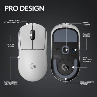 Foto 7 | Foto 7 | Ratón Inalámbrico Para Juegos Logitech G Pro X Superlight 2 White - Venta Internacional.