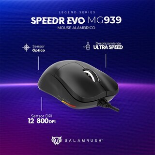Foto 3 | Foto 3 | Mouse Gamer Balam Rush Speeder Evo Mg939 12800dpi 6 Botones Alambrico Br-936880 Color Negro