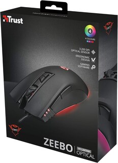 Foto 3 | Foto 3 | Mouse Gamer Truste Alámbrico color Negro