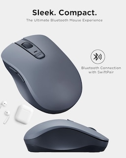 Foto 2 | Foto 2 | Ratón Silencioso Bluetooth Lenovo Wl300 De 5 Botones 1600 Dpi Gris - Venta Internacional.