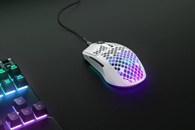 Foto 2 | Foto 2 | Ratón para Juegos Steelseries Aerox 3 Holey RGB 8.500 DPI Snow - Venta Internacional
