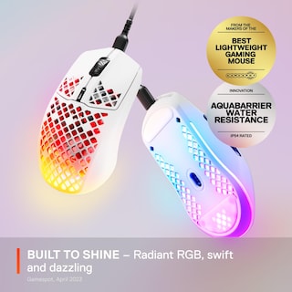 Foto 3 | Foto 3 | Ratón para Juegos Steelseries Aerox 3 Holey RGB 8.500 DPI Snow - Venta Internacional