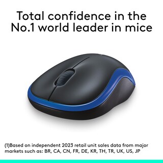 Foto 2 | Foto 2 | Ratón Inalámbrico Logitech M185 2.4 Ghz 1000 Dpi Batería De 12 Meses Azul - Venta Internacional