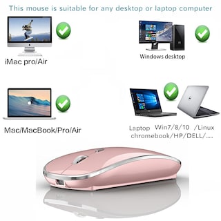 Foto 5 | Foto 5 | Ratón Inalámbrico Jetta Para Ordenador Portátil Macbook Pro/air - Venta Internacional.