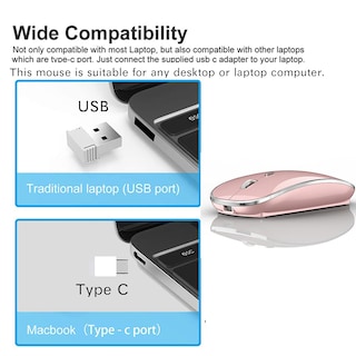 Foto 6 | Foto 6 | Ratón Inalámbrico Jetta Para Ordenador Portátil Macbook Pro/air - Venta Internacional.