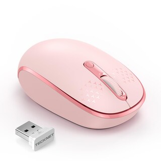 Foto 1 | Foto 1 | Ratón Inalámbrico Tecknet 2.4g 4 Botones 1600/1200/800 Dpi - Rosa - Venta Internacional.