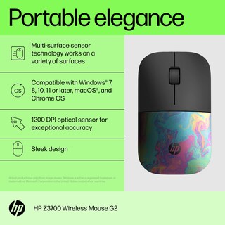 Foto 5 | Foto 5 | Ratón Inalámbrico Hp Z3700 G2 Oil Slick 1200 Dpi - Venta Internacional.