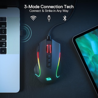 Foto 3 | Foto 3 | Ratón Para Juegos Redragon M612 Pro Rgb 8000 Dpi Con Cable/inalámbrico - Venta Internacional.