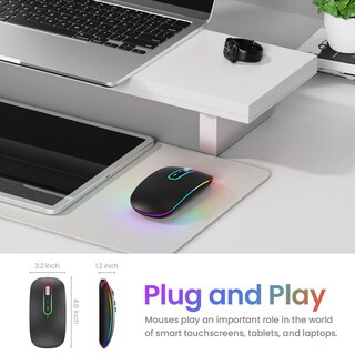 Foto 3 | Foto 3 | Ratón Inalámbrico Cimetech M01 Bluetooth 5.1 Recargable - Venta Internacional.