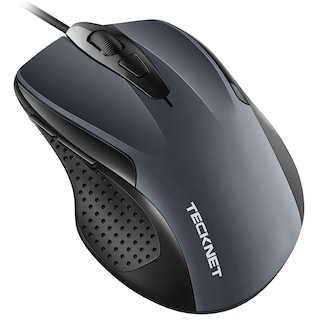Foto 1 | Foto 1 | Ratón TeckNet UM013 USB con Cable 6 Botones 6400 DPI Gris - Venta Internacional