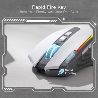 Foto 6 | Foto 6 | Ratón Para Juegos Redragon M612 Pro Rgb 8000 Dpi Con Cable/inalámbrico - Venta Internacional.