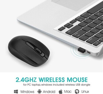 Foto 5 | Foto 5 | Ratón Inalámbrico Rii Paquete De 10 Unidades 2 4 G Para Pc Portátil Con Windows Negro - Venta Internacional.