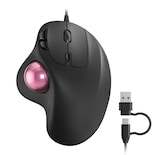 Ratón Trackball Nulea M509 Con Cable Diseño Ergonómico Color Rosa - Venta Internacional.