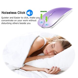 Foto 3 | Foto 3 | Mouse Inalámbrico Klo Púrpura-Venta Internacional
