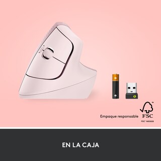 Foto 7 | Foto 8 | Mouse Inalámbrico Logitech Ergo Lift Vertical color Rosa