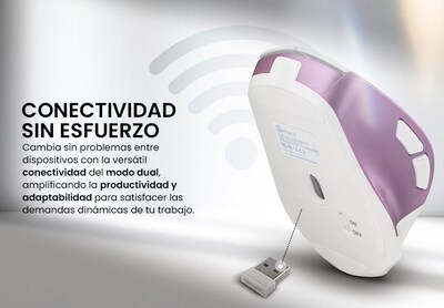 Foto 8 | Foto 8 | Mouse Getttech Inalámbrico Conexión 2.4g Bluetooth y USB 6 Botones DPI Ajustables
