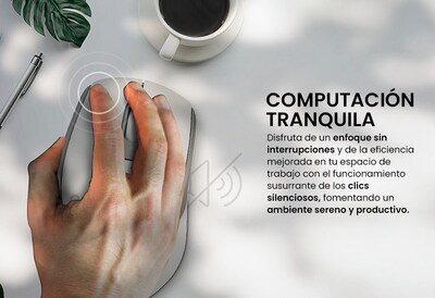 Foto 7 | Foto 7 | Mouse Getttech Ggm-stdbw-01-wh Inalambrico Conexion 2.4g, Bluetooth Y Usb 6 Botones Dpi Ajustables (800-1200-1600)