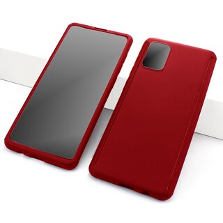 Foto 1 | Foto 1 | Funda Triche Diseño 360° Incluye Cristal Templado para Galaxy A51 ( A515 ) color Rojo