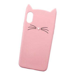 Foto 1 | Foto 1 | Funda Triche Diseño Botarga de Gato Bigotes para iPhone Xs Max color Rosa