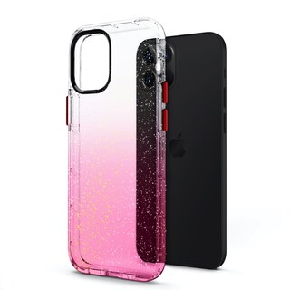 Foto 2 | Foto 2 | Funda Zizo Surge para Iphone 12 y 12 Pro Rosa con Brillos